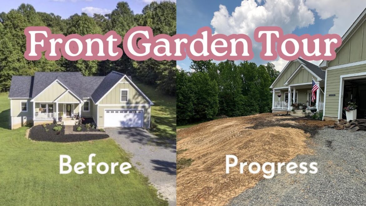 Front Garden Tour | BEFORE, PROGRESS & 2024 PLANS! 🏡👩🏻‍🌾🌸