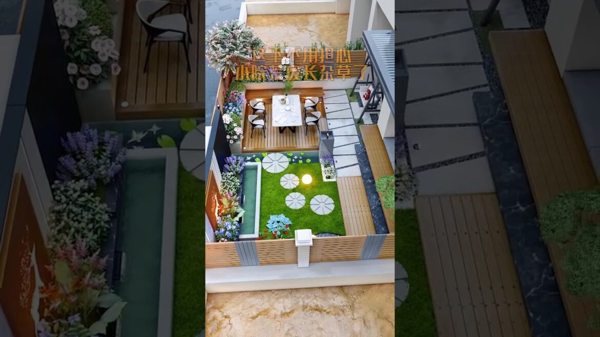 Villa Garden 🏡 Design #shorts
