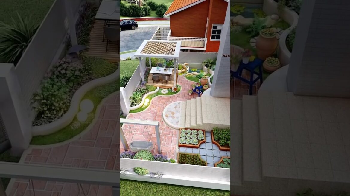 Villa Garden 🏡 Design #shorts