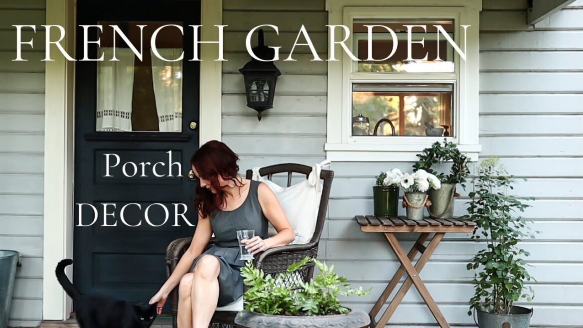 🌿French Garden Porch Makeover! (2024) | Parisian Inspired Porch & Gardening