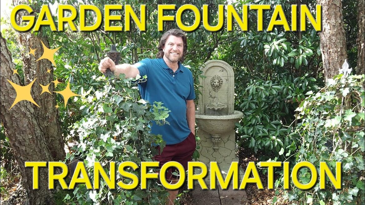 Garden Fountain Makeover//Gardening with Grayson