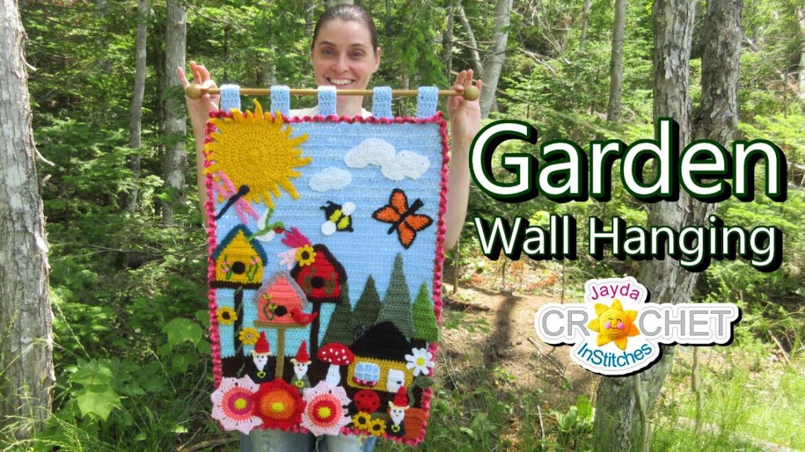 The Garden Wall Hanging Completed – Mini Vlog The Garden Wall Hanging Completed - Mini Vlog
