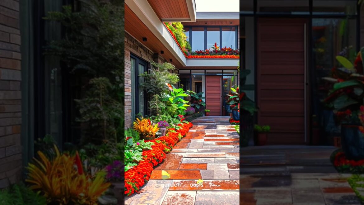 Front Yard Landscape Ideas p.22 #garden #backyardgardendesign #shorts