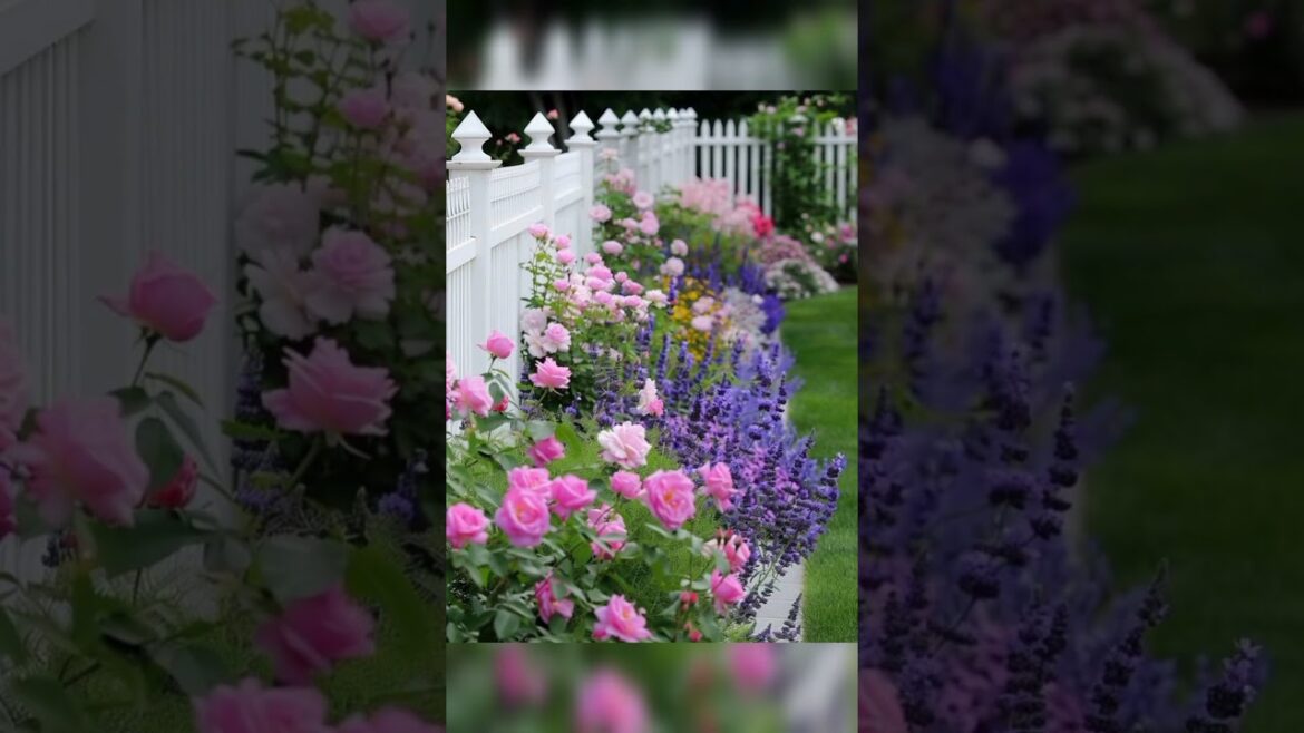 Functional Garden Fence Flower Ideas