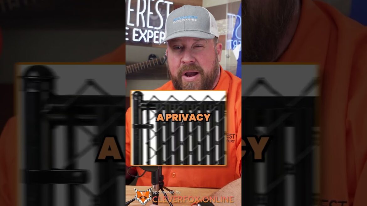 Best Chain Link Fence Hack? #shorts #diy