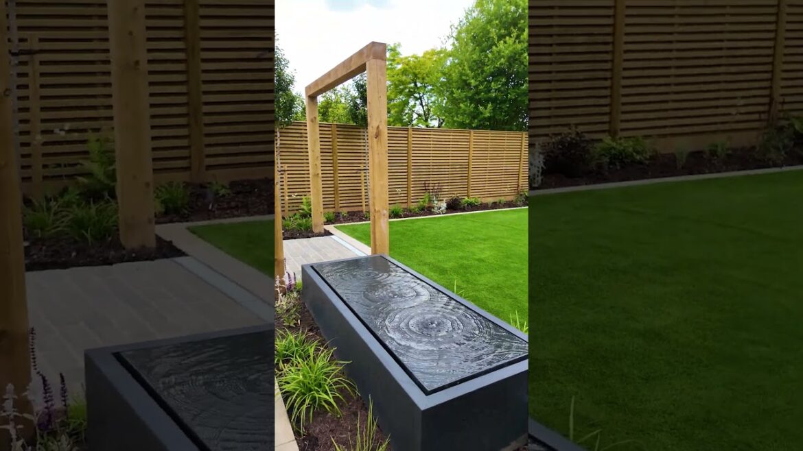 The luxury garden with a hot tub, great for entertaining. 🌿 #gardendesign #garden #gardeninspiration