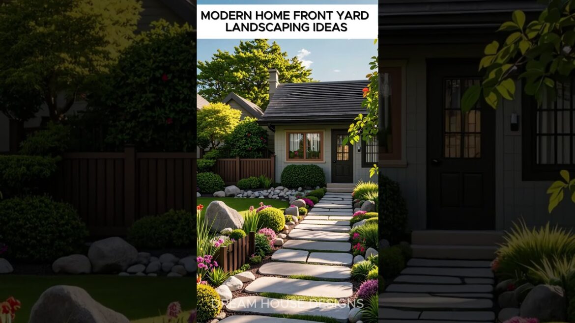 MODERN HOME FRONT YARD LANDSCAPING DESIGN IDEAS #dreamhousedesigns #home #exteriordesignideas MODERN HOME FRONT YARD LANDSCAPING DESIGN IDEAS #dreamhousedesigns #home #exteriordesignideas