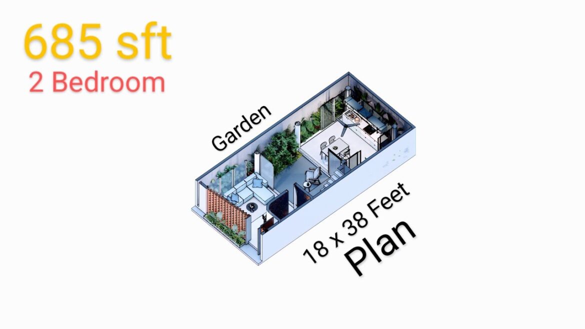 686 sft Amazing Modern House Design with Indoor Garden - Plans & Ideas
