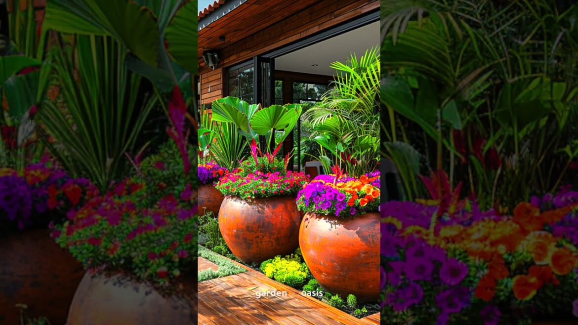 Front Yard Landscape Ideas p.17 #garden #backyardgardendesign #shorts