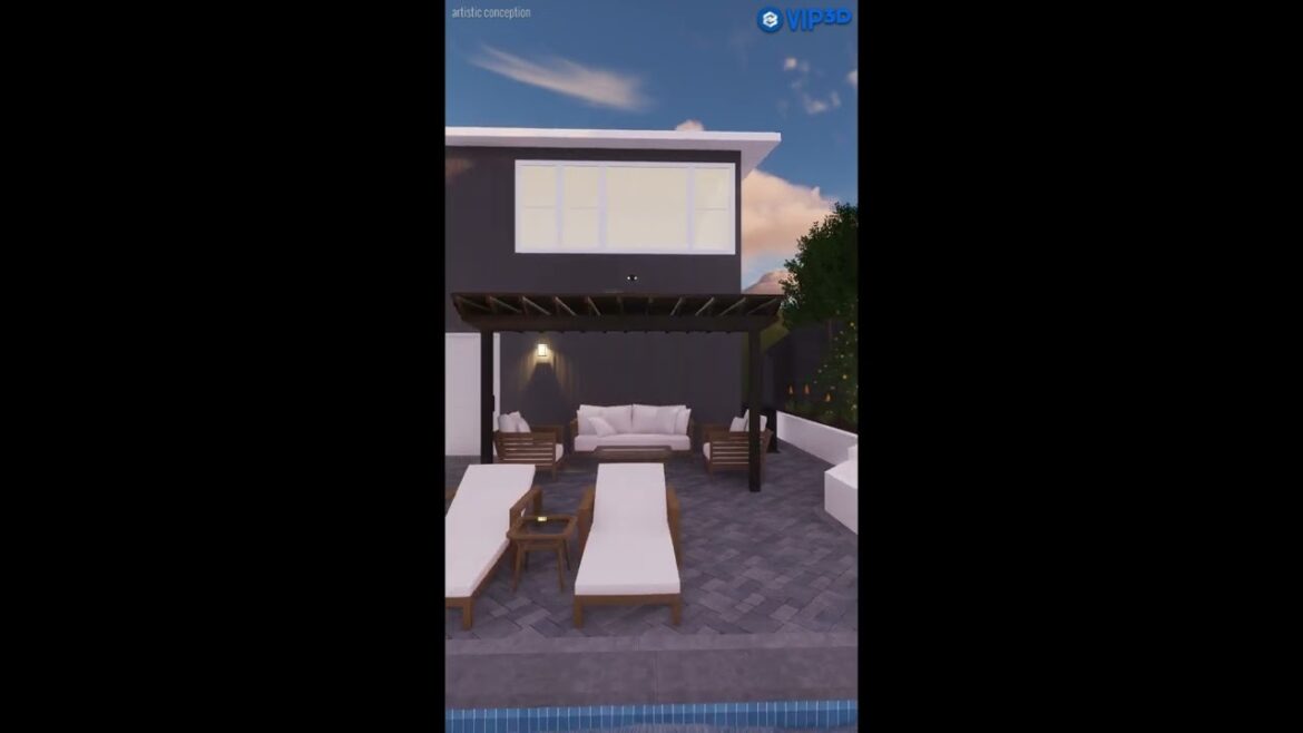 3D Backyard Landscape Design by Modern Yardz