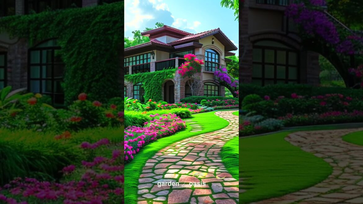 Front Yard Landscape Ideas p.45 #garden #shorts #frontyarddesign