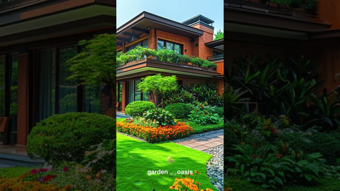 Front Yard Landscape Ideas p.47 #garden #shorts #frontyarddesign