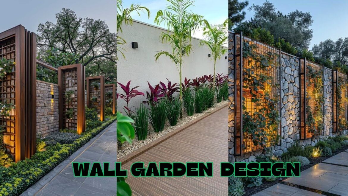 100+ NEW HOME WALL GARDEN DESIGN IDEAS 2024 BACKYARD BOUNDERY FENCE DESIGNS