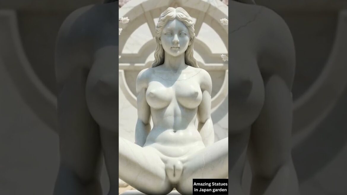 Amazing Statues in Japan Garden | #shorts Amazing Statues in Japan Garden | #shorts