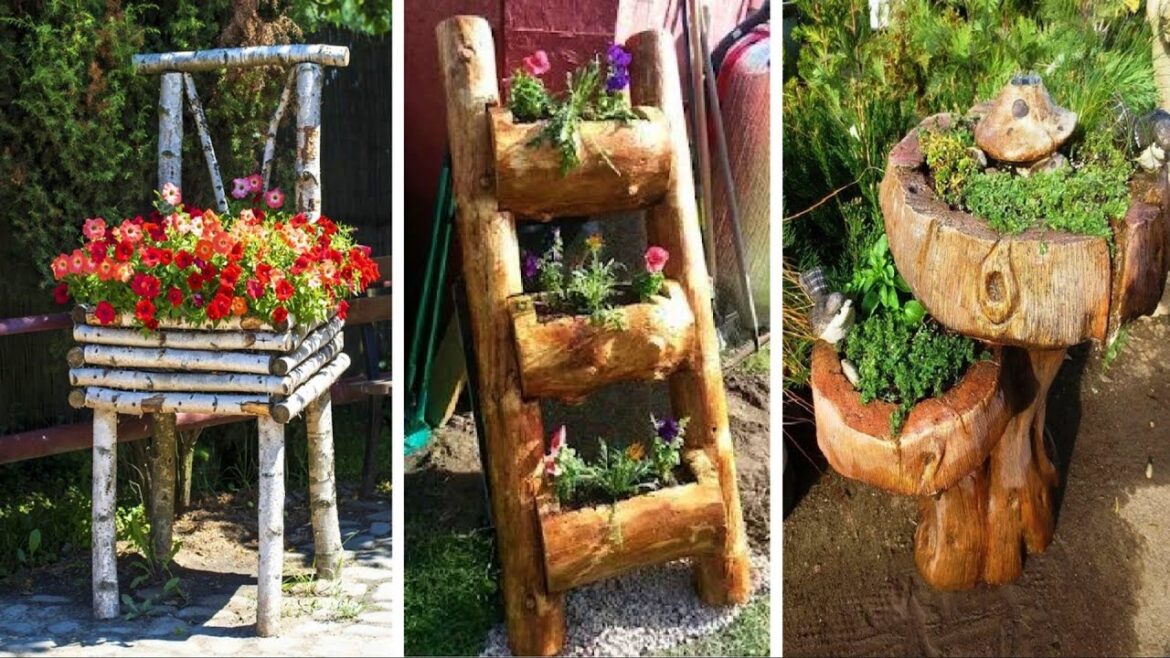 Creative Wood Log Garden Ideas | DIY Garden Decor Inspiration Creative Wood Log Garden Ideas | DIY Garden Decor Inspiration
