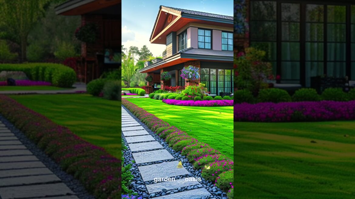 Front Yard Landscape Ideas p.38 #garden #shorts #frontyarddesign