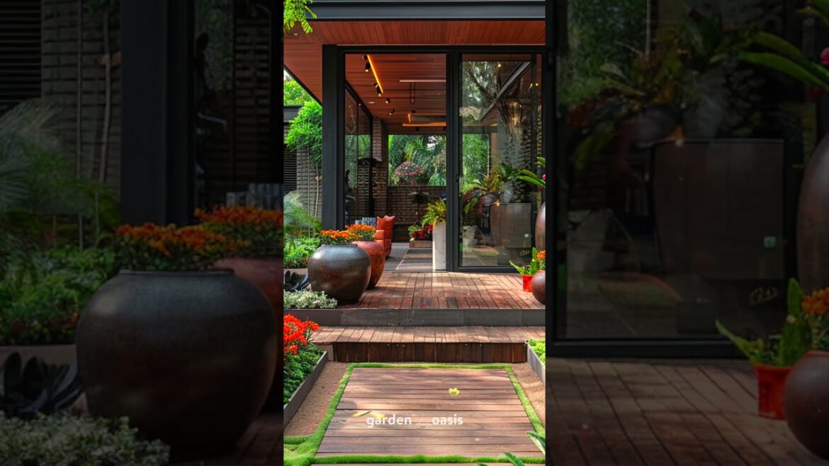 Front Yard Landscape Ideas p.18 #garden #backyardgardendesign #shorts