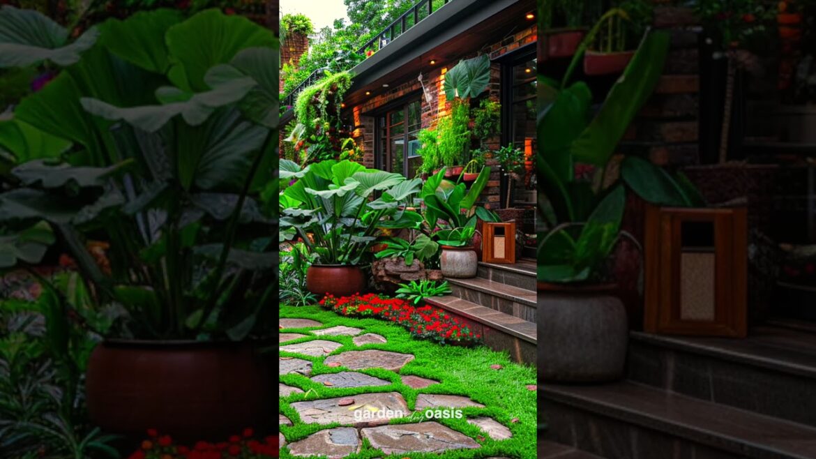 Front Yard Landscape Ideas p.61 #garden #shorts #frontyarddesign
