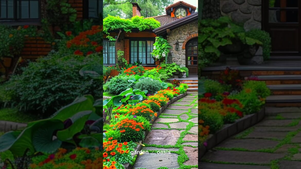 Front Yard Landscape Ideas p.37 #garden #shorts #frontyarddesign