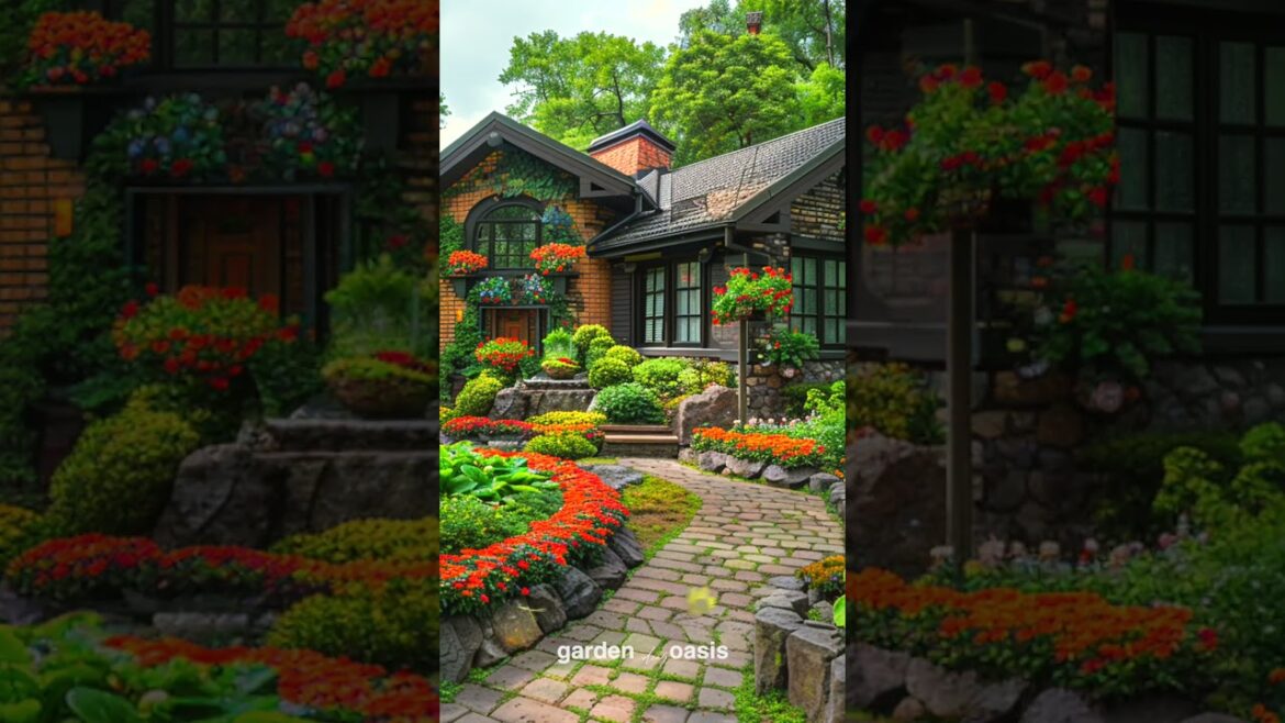 Front Yard Landscape Ideas p.40 #garden #shorts #frontyarddesign