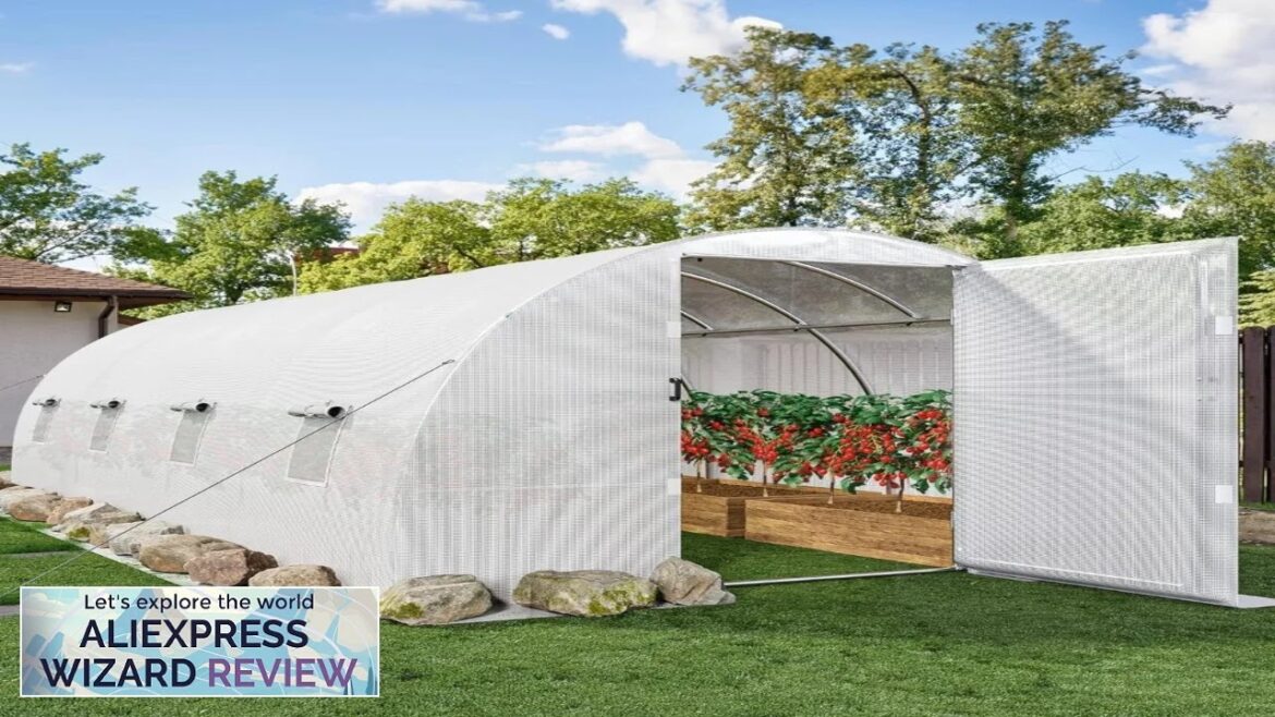 Gardening Supplies Heavy Duty 2 Swing Door Walk-In Greenhouse 20x10x7 Ft Extra Review Gardening Supplies Heavy Duty 2 Swing Door Walk-In Greenhouse 20x10x7 Ft Extra Review