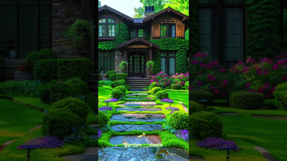 Front Yard Landscape Ideas p.41 #garden #shorts #frontyarddesign