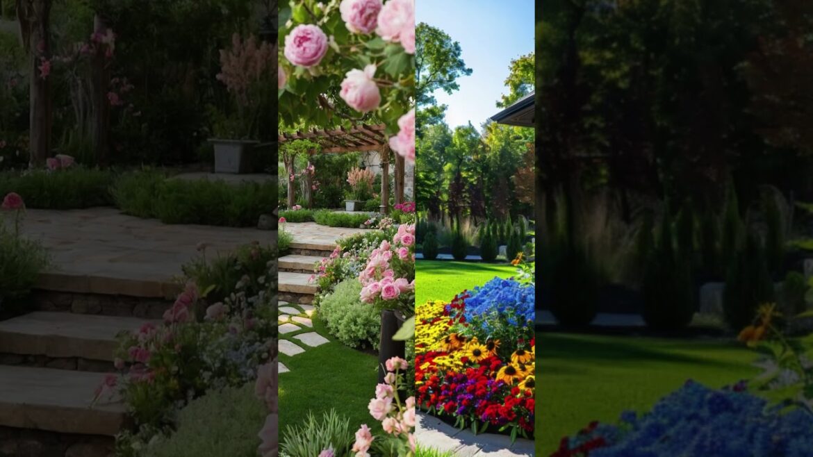 Landscape Design Ideas for Small Garden #garden #gardendesign #shorts  #gardenideas #gardenscapes