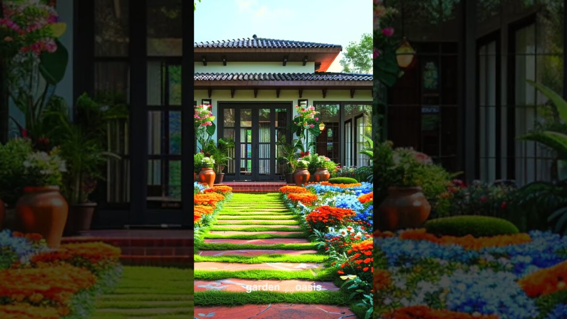 Front Yard Landscape Ideas p.51 #garden #shorts #frontyarddesign