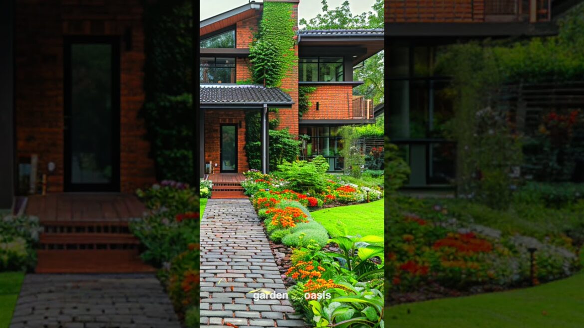 Front Yard Landscape Ideas p.33 #garden #shorts #frontyarddesign