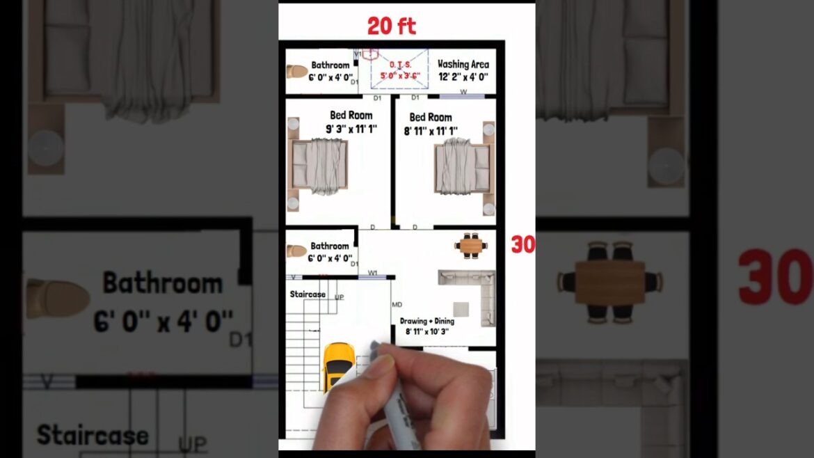 20 x 30 House Plan | 20×30 House Design | 20×30 Ghar ka Naksha | East Facing House Plan 20 x 30 House Plan | 20x30 House Design | 20x30 Ghar ka Naksha | East Facing House Plan