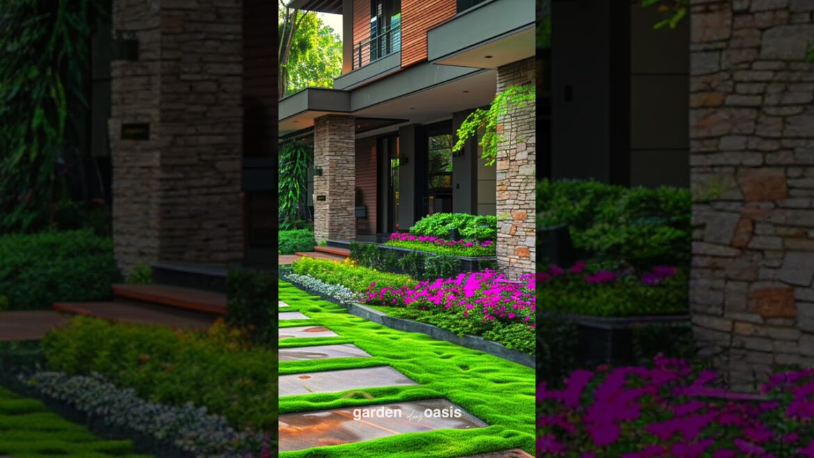 Front Yard Landscape Ideas p.31 #garden #shorts #frontyarddesign