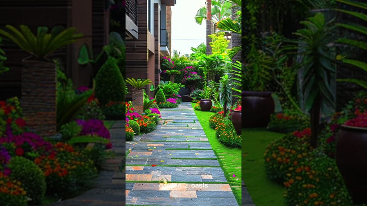 Front Yard Landscape Ideas p.65 #garden #shorts #frontyarddesign