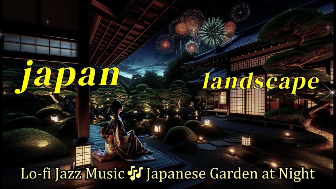 Lo-fi Jazz Music mix (No.75) Japanese Garden at Night