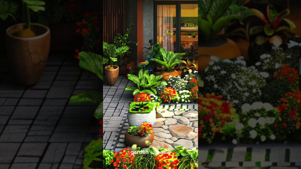 Front Yard Landscape Ideas p.77 #garden #shorts #frontyarddesign