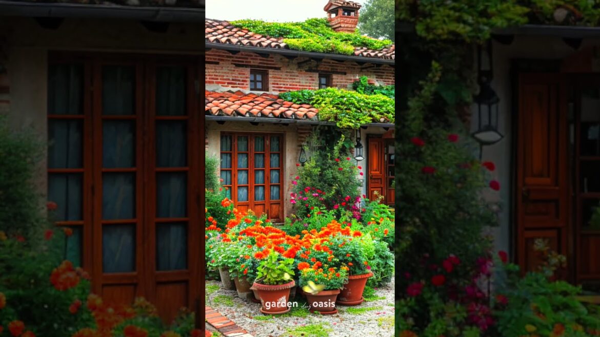 Front Yard Landscaping Ideas p.5 #garden #shorts #flowerbeds