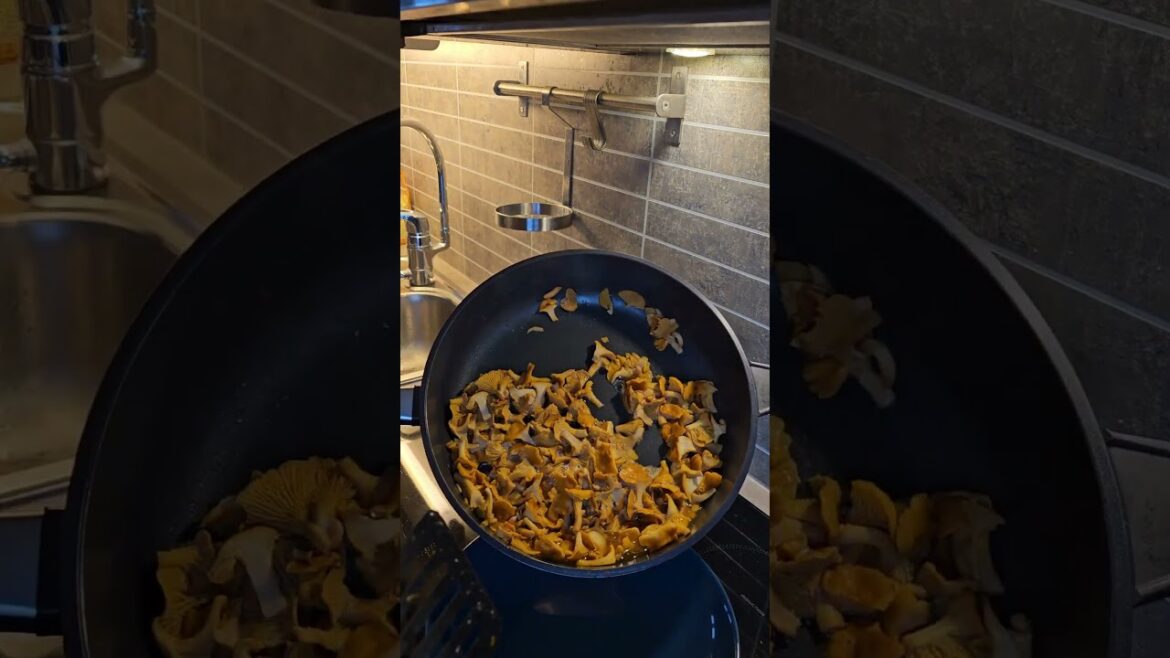 Chanterelle preparation #Chanterelle #mushroom #forest #cooking #cook #recipes #food