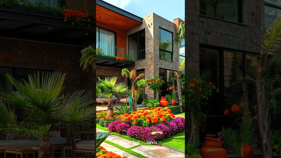 Front Yard Landscape Ideas p.11 #garden #backyardgardendesign #shorts