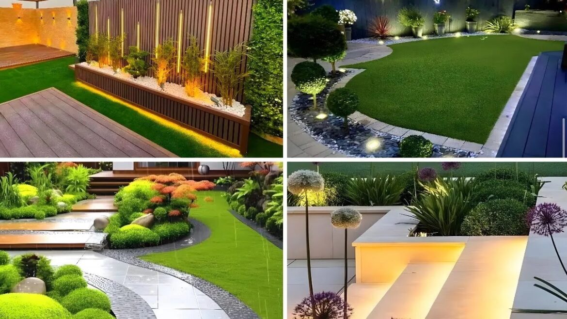 +100 BACKYARD LIGHTING IDEAS 2024 - MODERN GARDEN DESIGN IDEAS 2024 - GARDEN LANDSCAPING DESIGNS