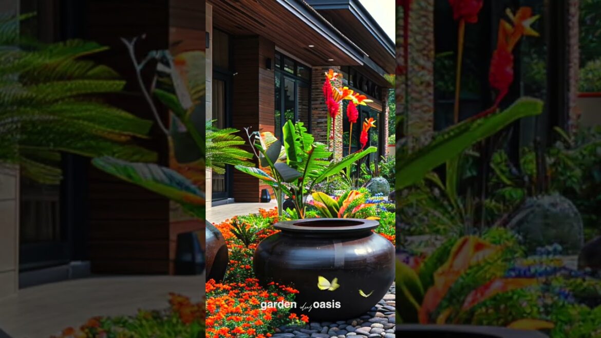 Front Yard Landscape Ideas p.68 #garden #shorts #frontyarddesign