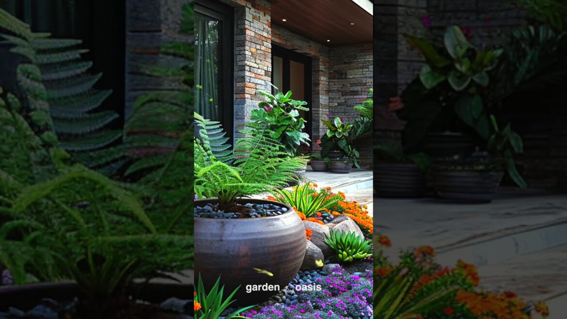 Front Yard Landscape Ideas p.71 #garden #shorts #frontyarddesign