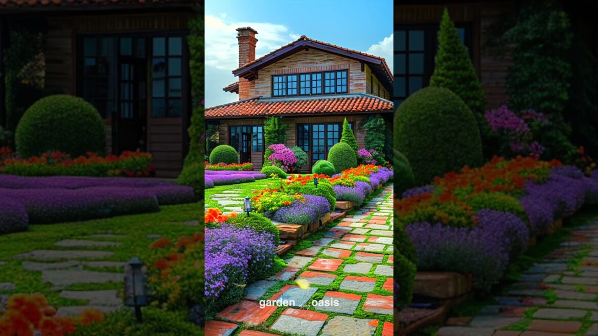 Front Yard Landscape Ideas p.35 #garden #shorts #frontyarddesign