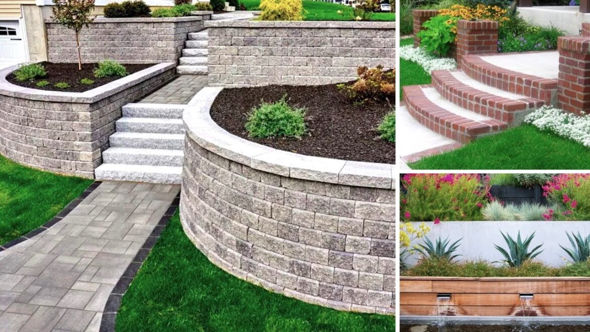 Front Yard and Backyard Design, 60 Retaining Wall Ideas for a Sloped Yard! Front Yard and Backyard Design, 60 Retaining Wall Ideas for a Sloped Yard!