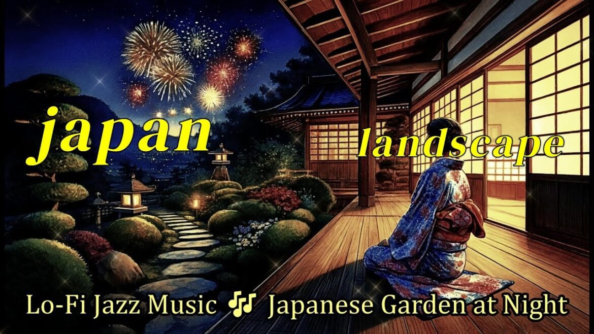 Lo-fi Jazz Music mix (No.77) Japanese Garden at Night