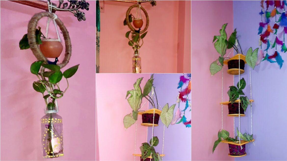 Stop Wasting: Make Stylish Hanging Planters from Containers/Container Gardening