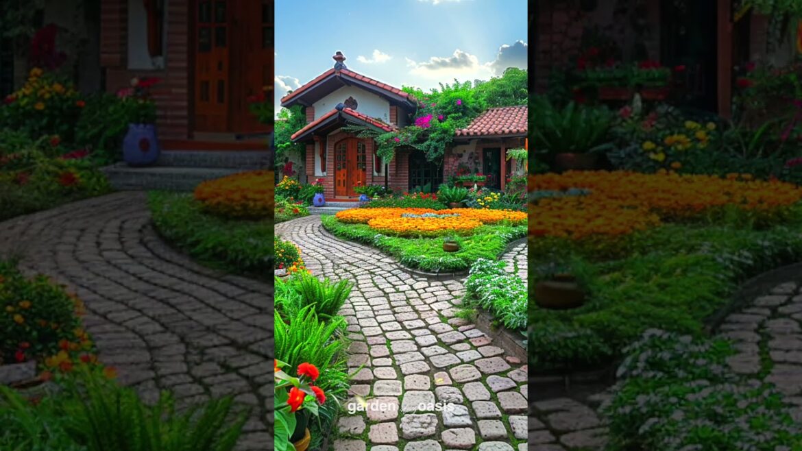 Front Yard Landscape Ideas p.30 #garden #shorts #frontyarddesign