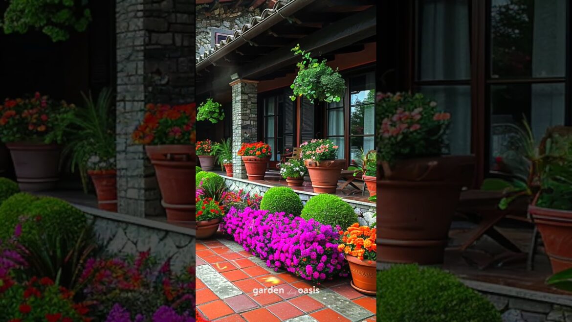 Front Yard Landscape Ideas p.10 #garden #backyardgardendesign #shorts