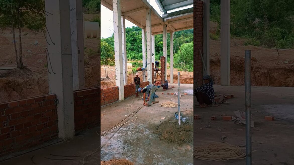 Brick work for dhamma hall #design #home #house #work #constructionworker #Architecture 072414 Brick work for dhamma hall #design #home #house #work #constructionworker #Architecture 072414