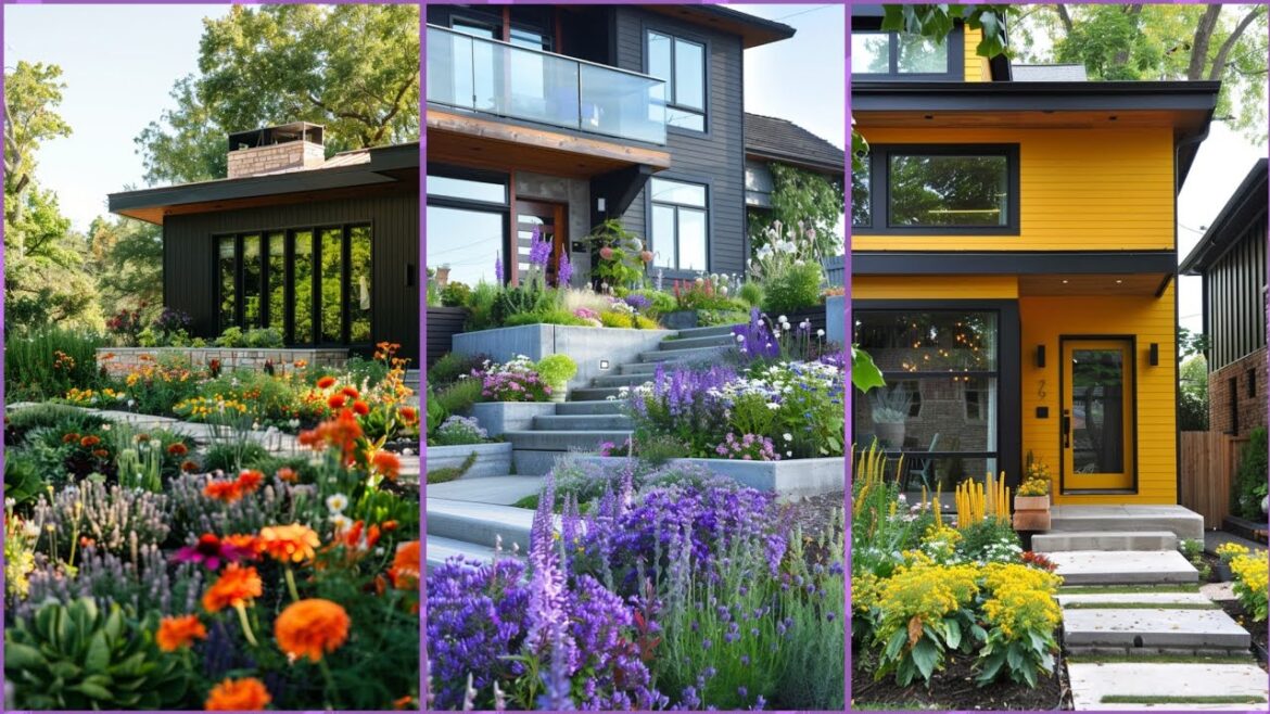 80+Modern Front Yard Landscaping Ideas for Max Curb Appeal | Front yard landscaping #frontyarddesign