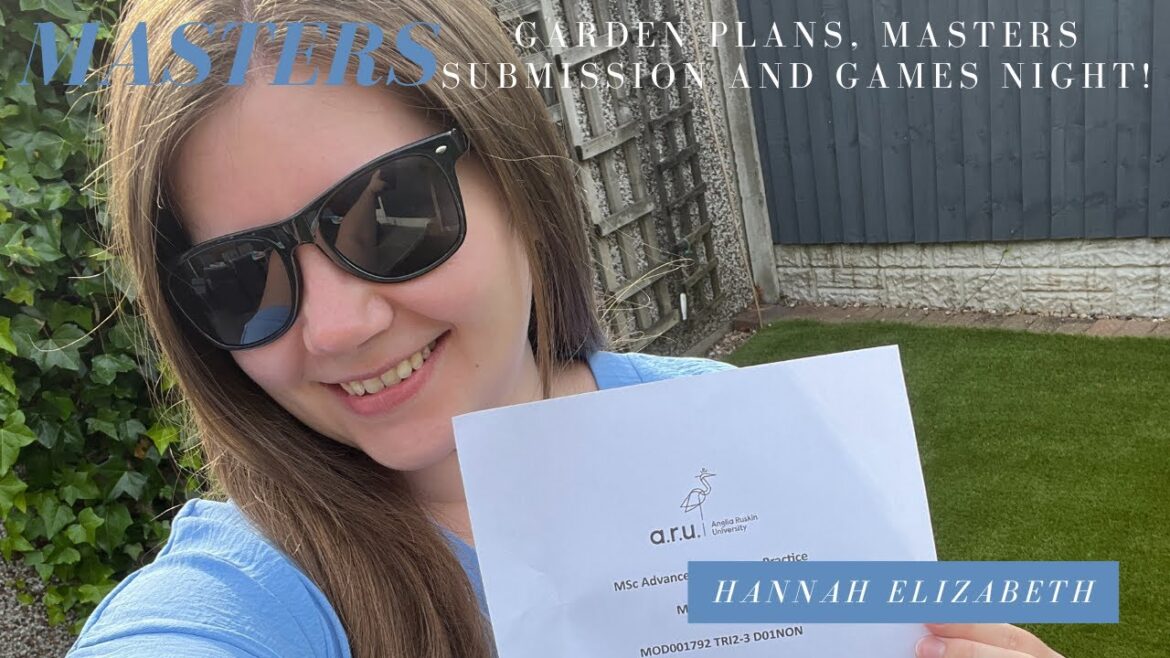 Garden Plans, Masters Submission and Games Night