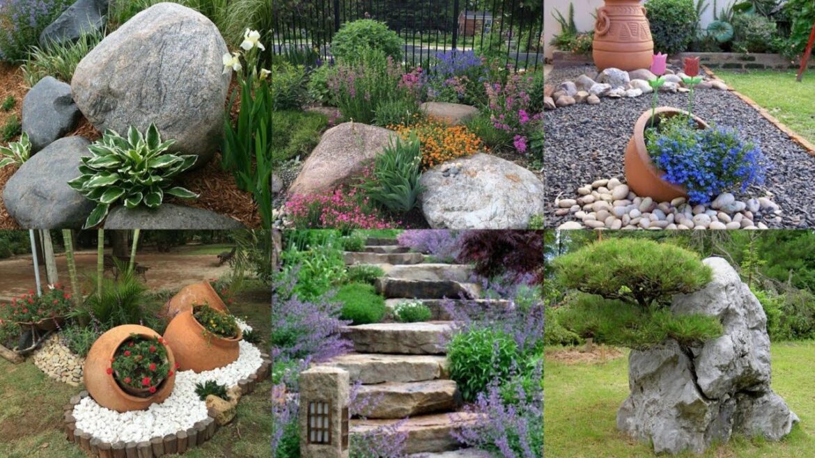 Rock and Stone garden decor ideas | Rock and Stone Landscaping garden decor ideas